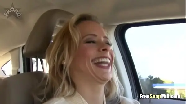 Blonde MILF Stops to Help and Fucks Stranded Guy